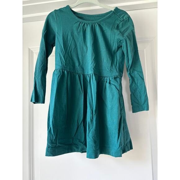 Teal Primary Twirl Dress 100% Cotton Size 2 EUC - Picture 1 of 3